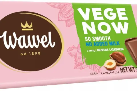 Wegańska czekolada Vege Now Wawel z orzechami laskowymi. Gdzie kupić? Pyszna, bez mleka, 90g.