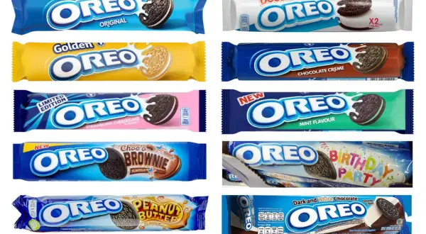 Różne smaki Oreo, od klasycznego po urodzinowy. Czy oreo jest wegańskie? Sprawdź opakowania!