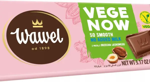 Wegańska czekolada Vege Now Wawel z orzechami laskowymi. Gdzie kupić? Pyszna, bez mleka, 90g.