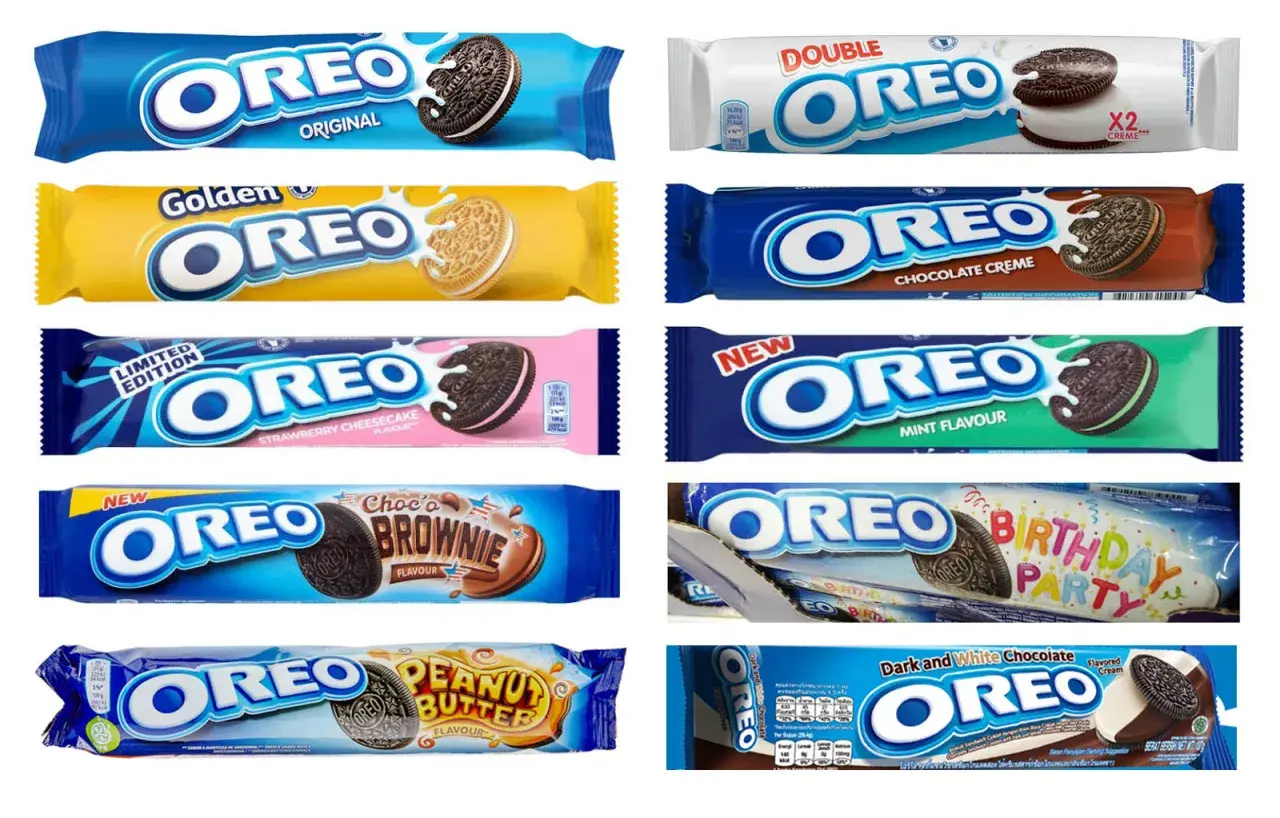 Różne smaki Oreo, od klasycznego po urodzinowy. Czy oreo jest wegańskie? Sprawdź opakowania!
