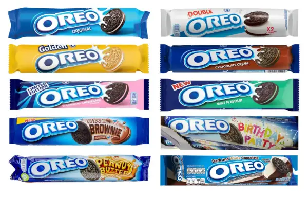 Różne smaki Oreo, od klasycznego po urodzinowy. Czy oreo jest wegańskie? Sprawdź opakowania!